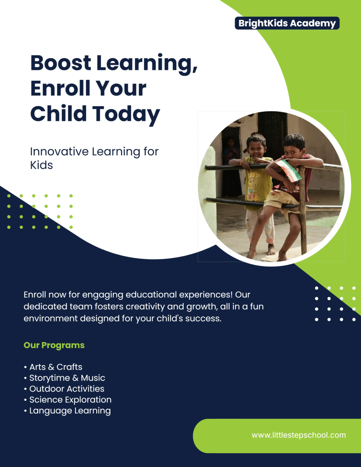 Free Modern Program Preschool Flyer Template to Edit Online Free Modern Program Preschool Flyer Template to Edit Online