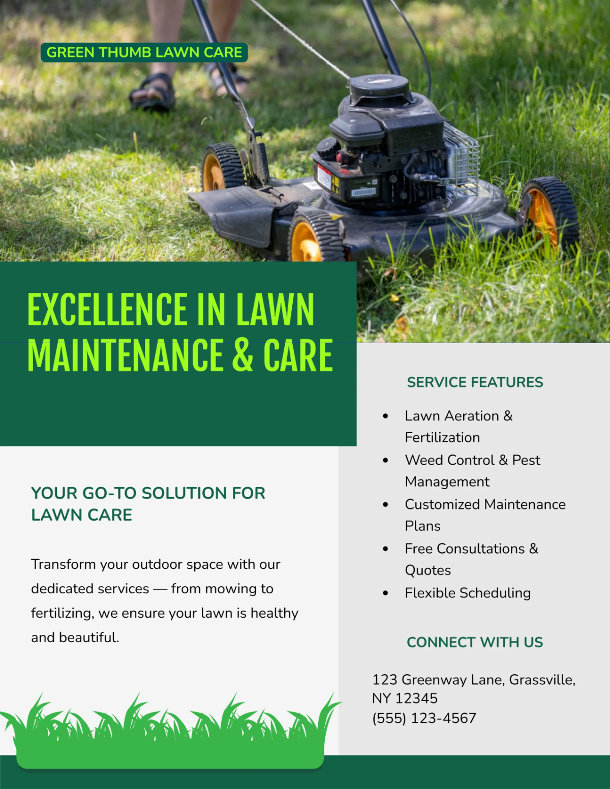 Free Professional Service Lawn Care Flyer Template to Edit Online Free Professional Service Lawn Care Flyer Template to Edit Online