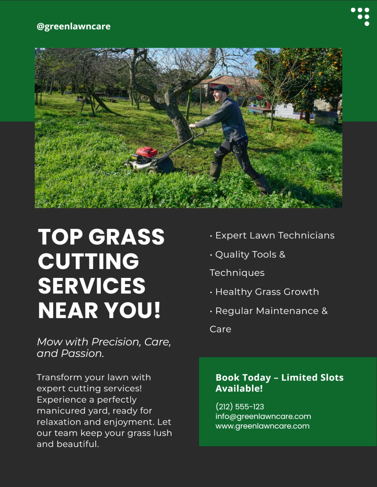 Free Grass Cutting Lawn Care Flyer Template to Edit Online Free Grass Cutting Lawn Care Flyer Template to Edit Online