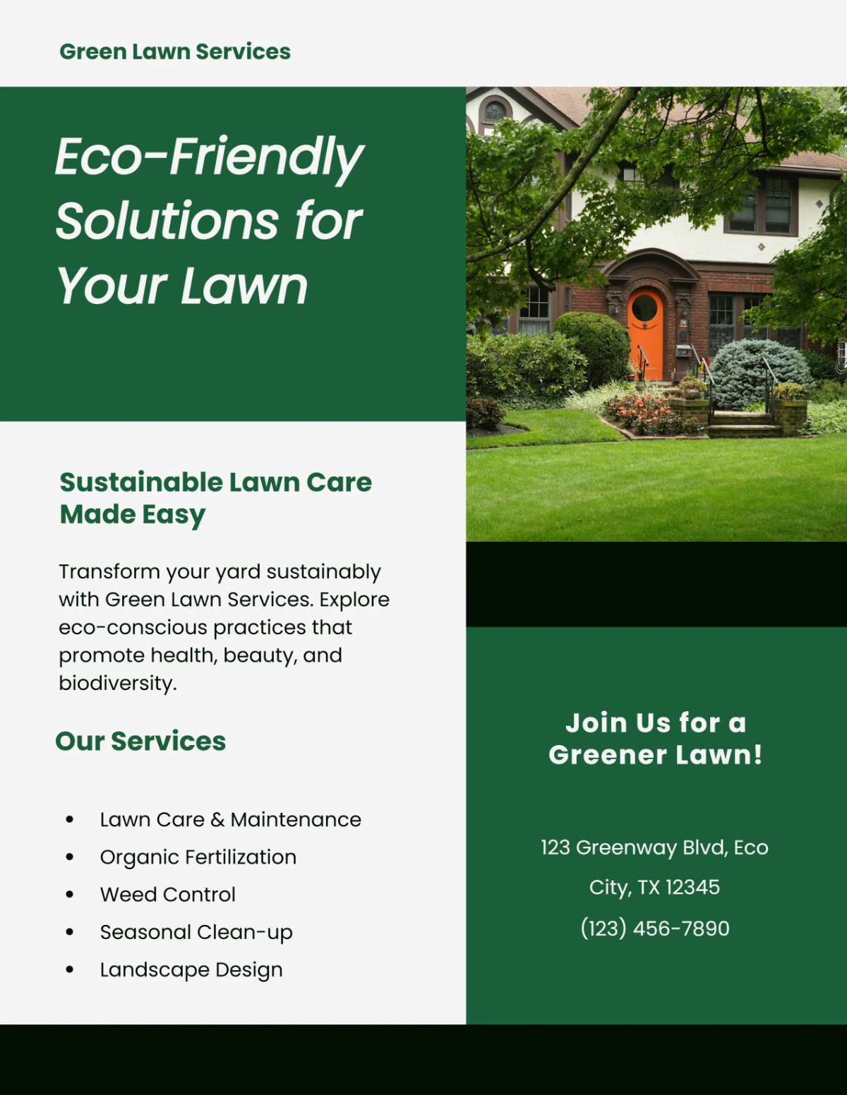 Free Green Hiring Lawn Care Flyer Template to Edit Online Free Green Hiring Lawn Care Flyer Template to Edit Online