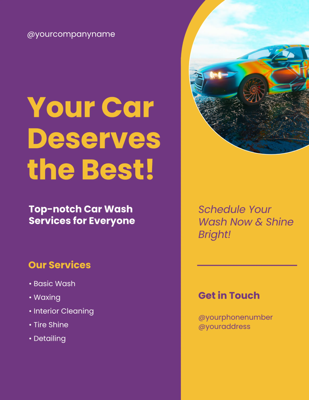 Free Party Car Wash Flyer Template to Edit Online Free Party Car Wash Flyer Template to Edit Online