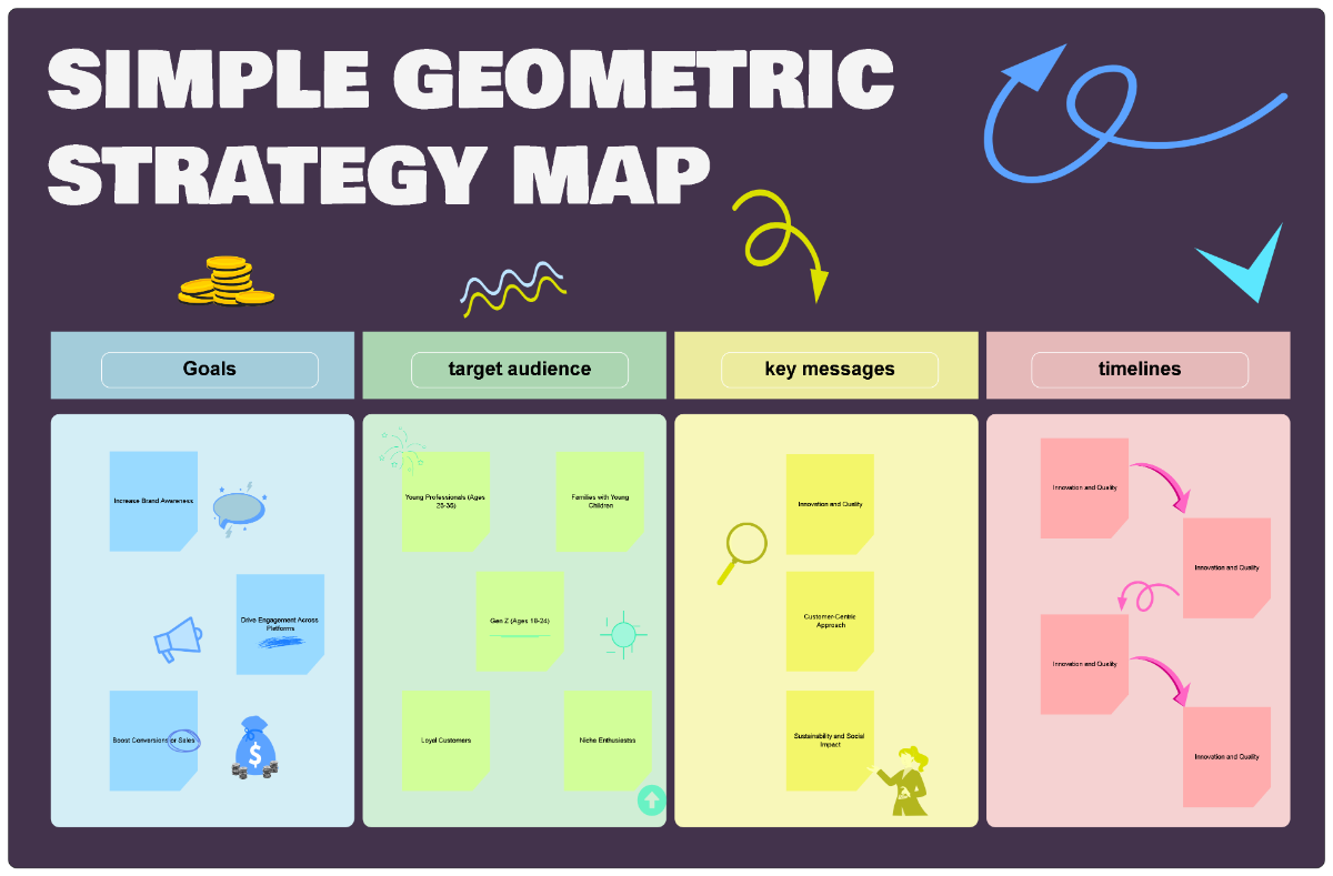 Free Simple Geometric Strategy Map to Edit Online Free Simple Geometric Strategy Map to Edit Online