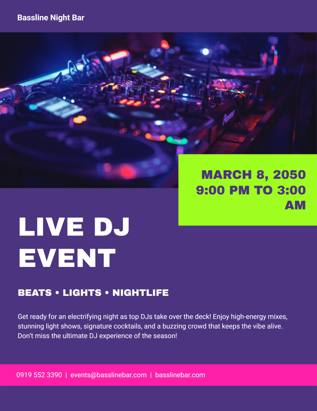 Free DJ Event Bar Flyer Template to Edit Online Free DJ Event Bar Flyer Template to Edit Online