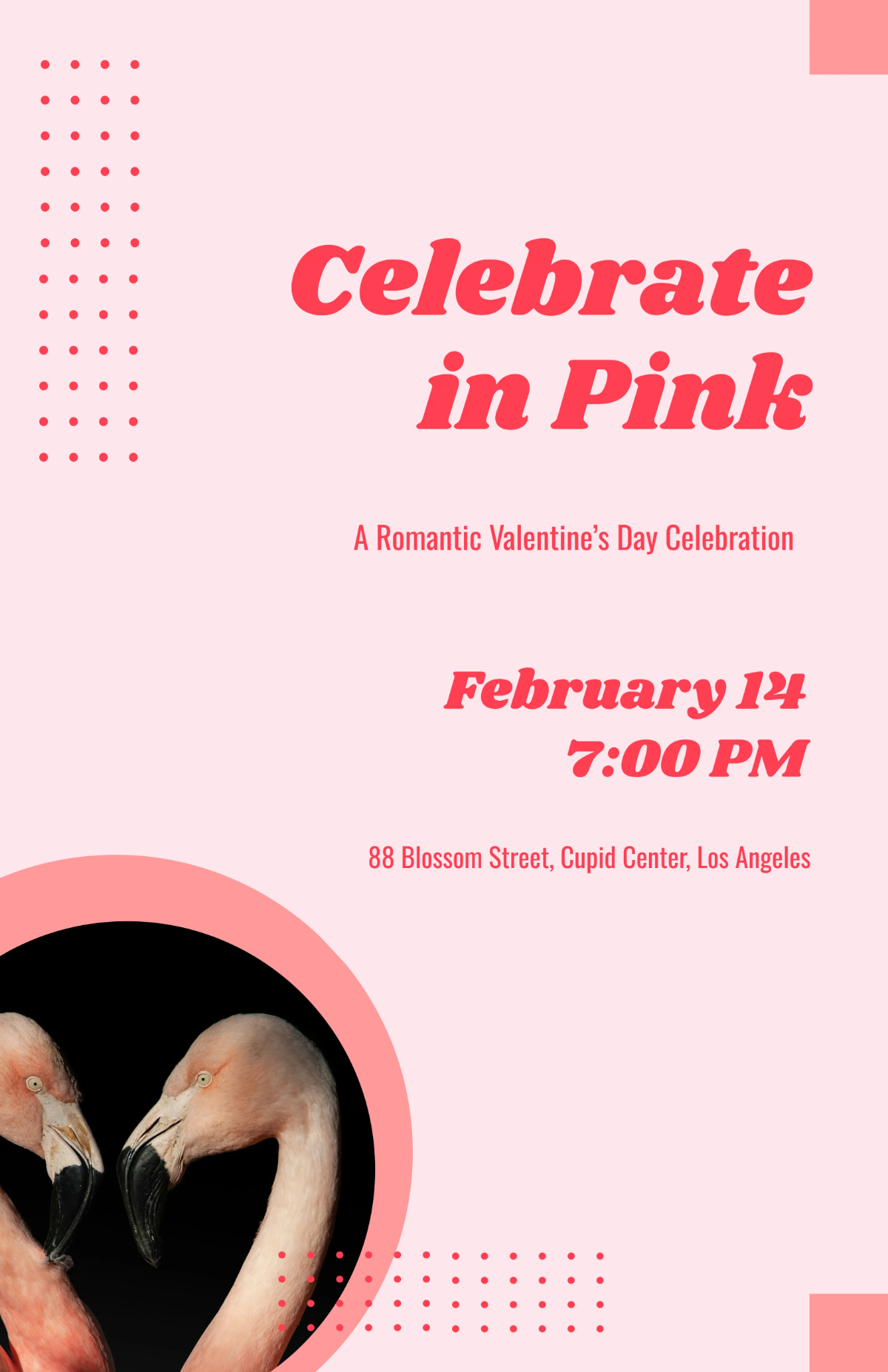 Free Pink Valentines Day Poster Template to Edit Online Free Pink Valentines Day Poster Template to Edit Online