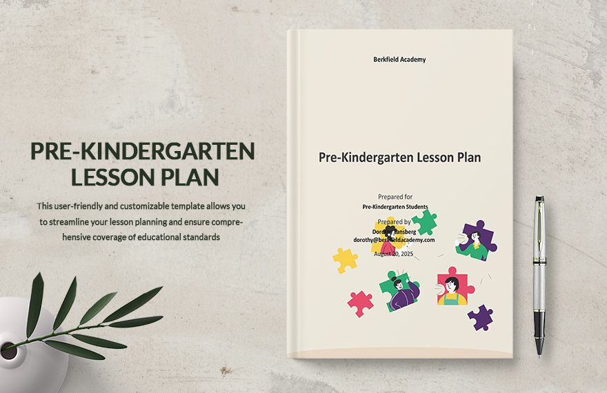 Sample Pre Kindergarten Lesson Plan Template in Word, PDF, Google Docs, Pages - Download | Template.net Sample Pre Kindergarten Lesson Plan Template in Word, PDF, Google Docs, Pages - Download | Template.net