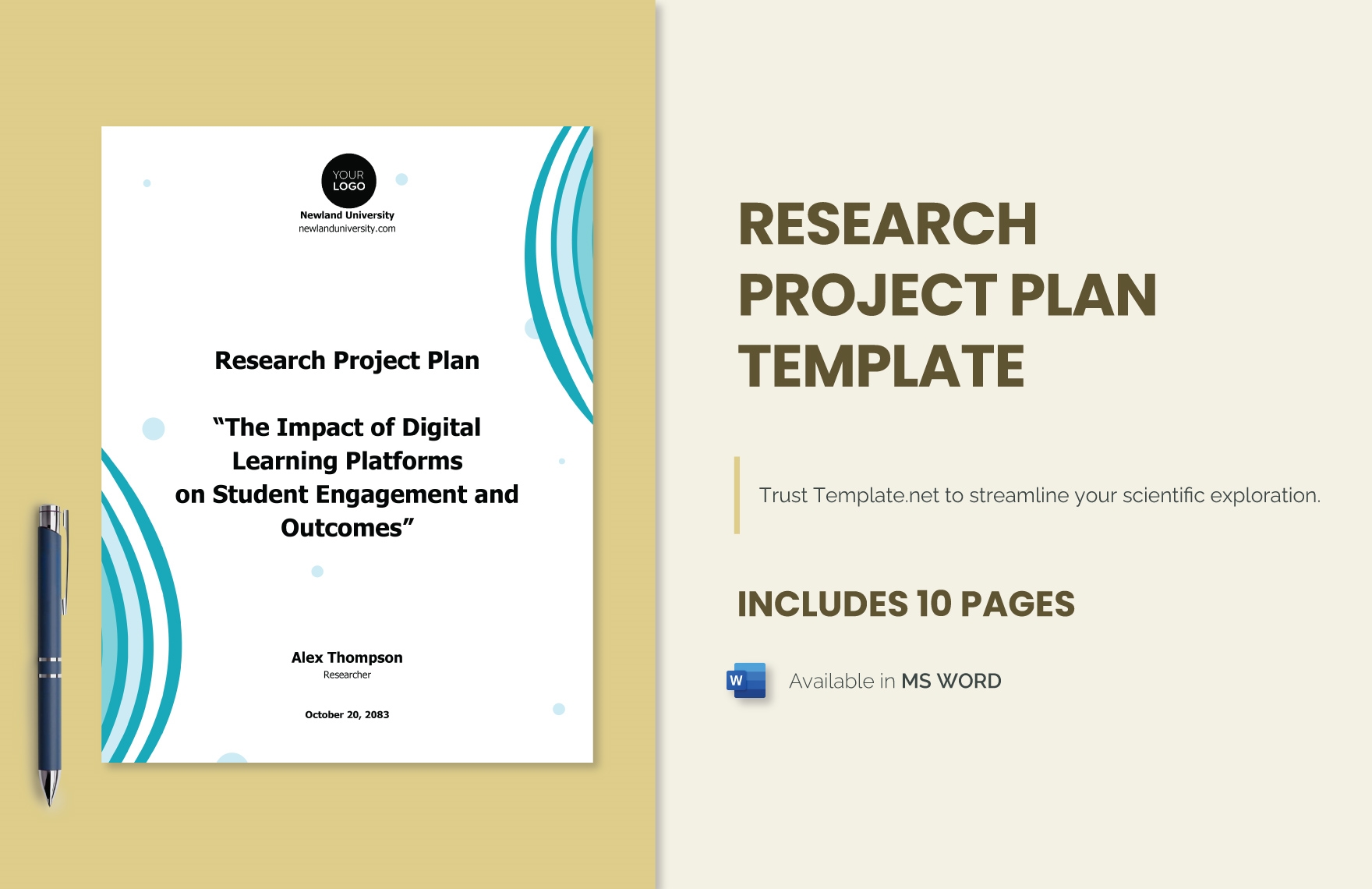Research Project Plan Template in Word - Download | Template.net Research Project Plan Template in Word - Download | Template.net