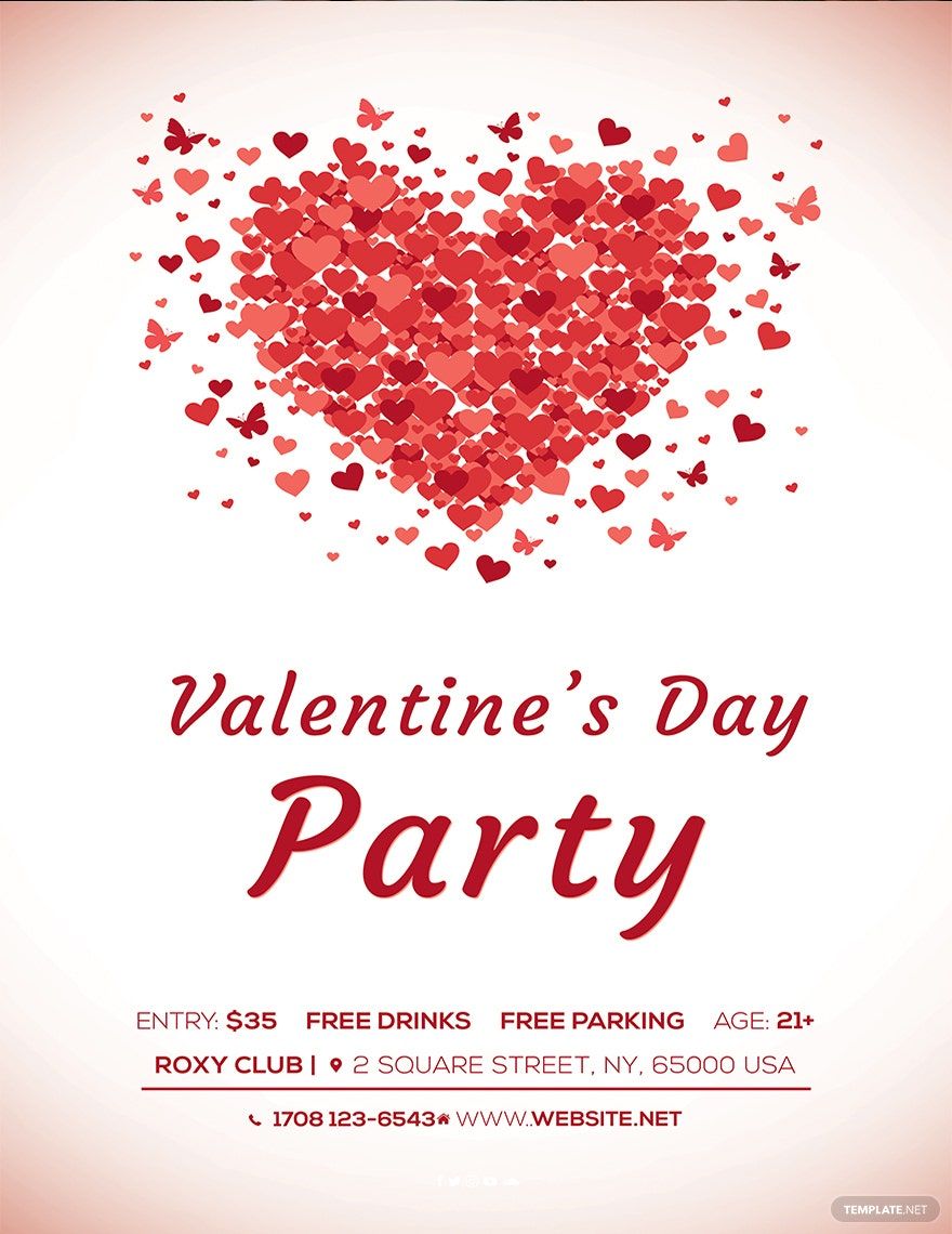 Valentine's Day Poster Template in PSD - Download | Template.net Valentine's Day Poster Template in PSD - Download | Template.net