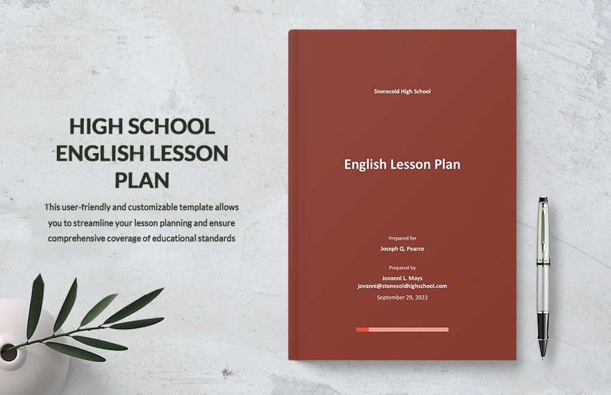 High School English Lesson Plan Template in PDF, Word, Google Docs, Pages - Download | Template.net High School English Lesson Plan Template in PDF, Word, Google Docs, Pages - Download | Template.net
