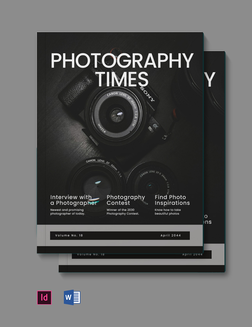 Blank Photography Magazine Template in InDesign, PDF, Word - Download | Template.net Blank Photography Magazine Template in InDesign, PDF, Word - Download | Template.net
