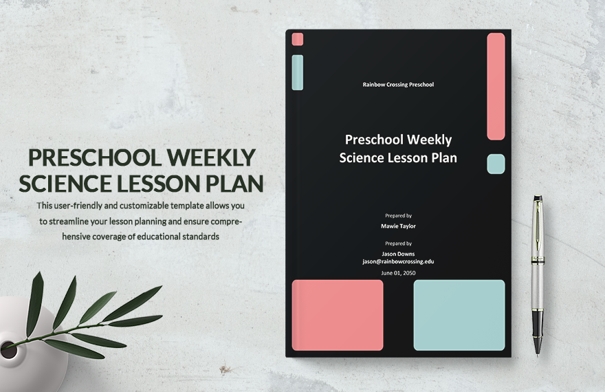 Preschool Weekly Science Lesson Plan Template in Word, PDF, Google Docs, Pages - Download | Template.net Preschool Weekly Science Lesson Plan Template in Word, PDF, Google Docs, Pages - Download | Template.net