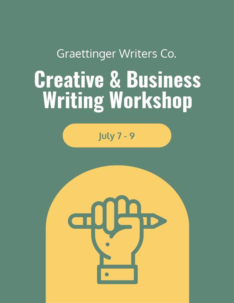 Creative Workshop Flyer Template Creative Workshop Flyer Template