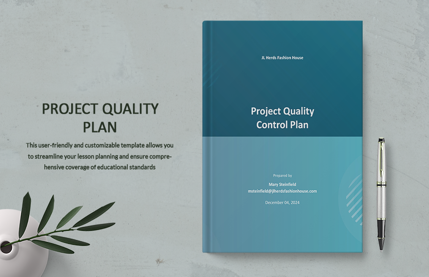 Project Quality Control Plan Template Project Quality Control Plan Template