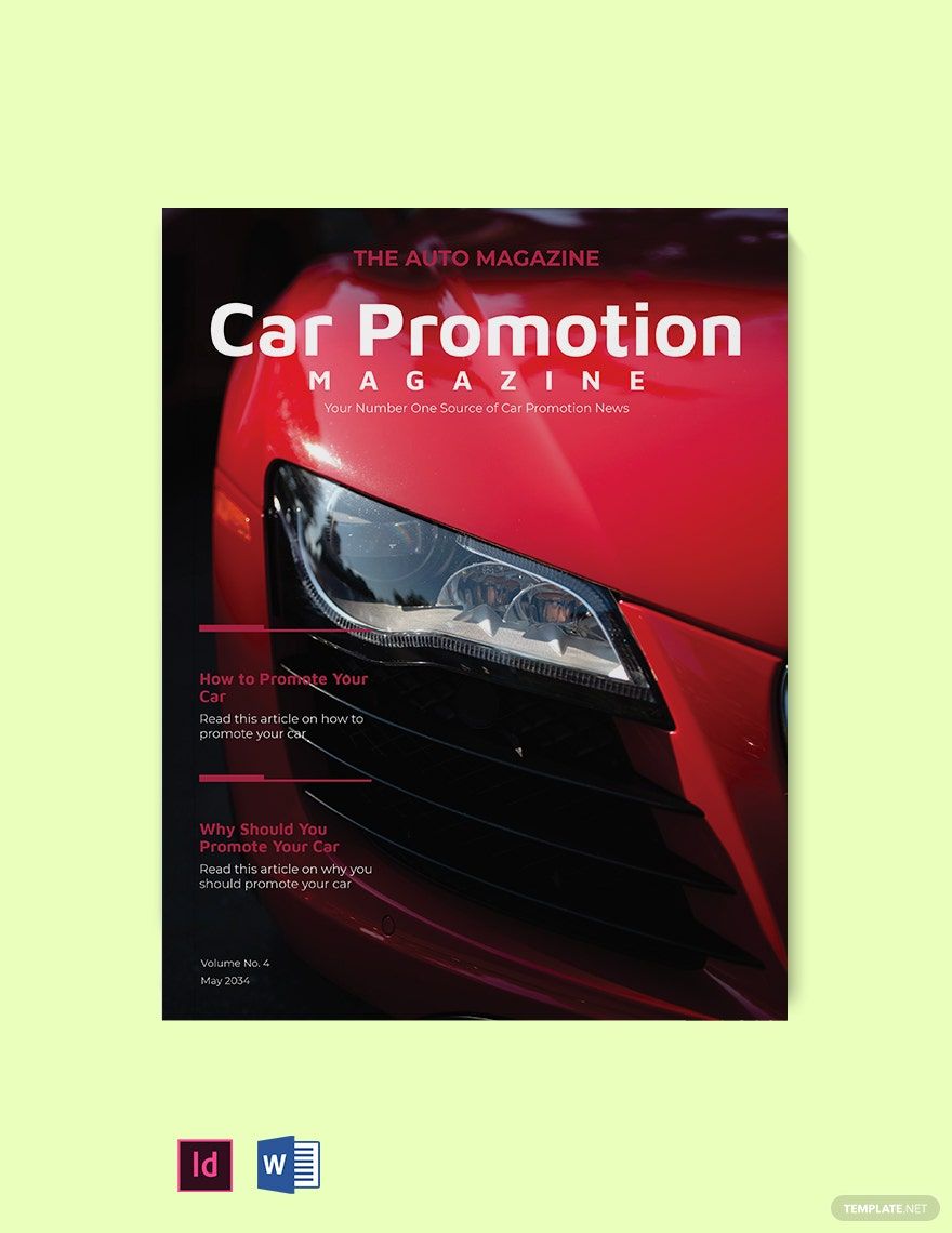Car Promotion Magazine Template in Word, PDF, InDesign - Download | Template.net Car Promotion Magazine Template in Word, PDF, InDesign - Download | Template.net