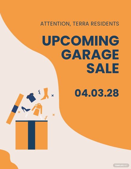 Garage Sale Announcement Flyer Template in Word, Publisher, Google Docs, Pages, PSD - Download | Template.net Garage Sale Announcement Flyer Template in Word, Publisher, Google Docs, Pages, PSD - Download | Template.net