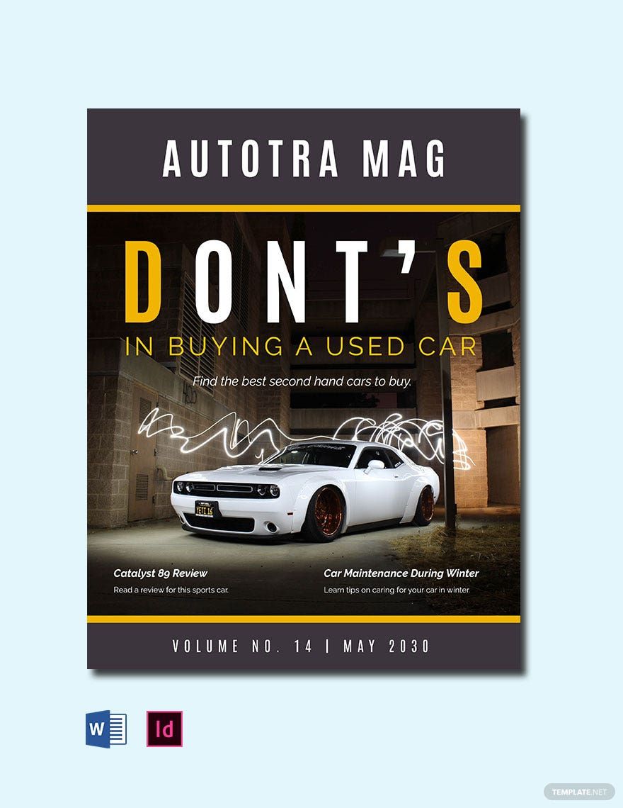 Auto Trader Magazine Template in InDesign, Word - Download | Template.net Auto Trader Magazine Template in InDesign, Word - Download | Template.net