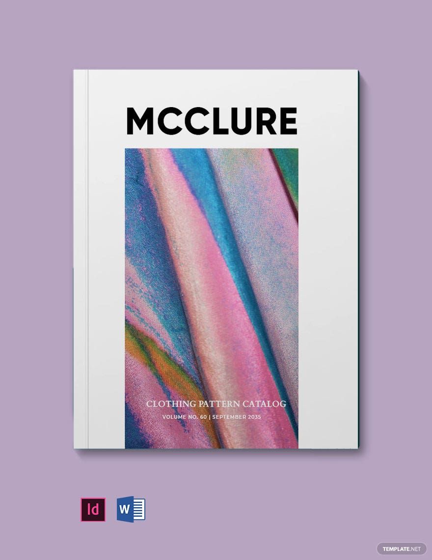 Clothing Pattern Catalog Template in PDF, InDesign, Word - Download | Template.net