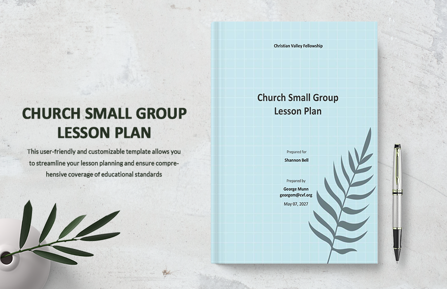 Church Small Group Lesson Plan Template Church Small Group Lesson Plan Template