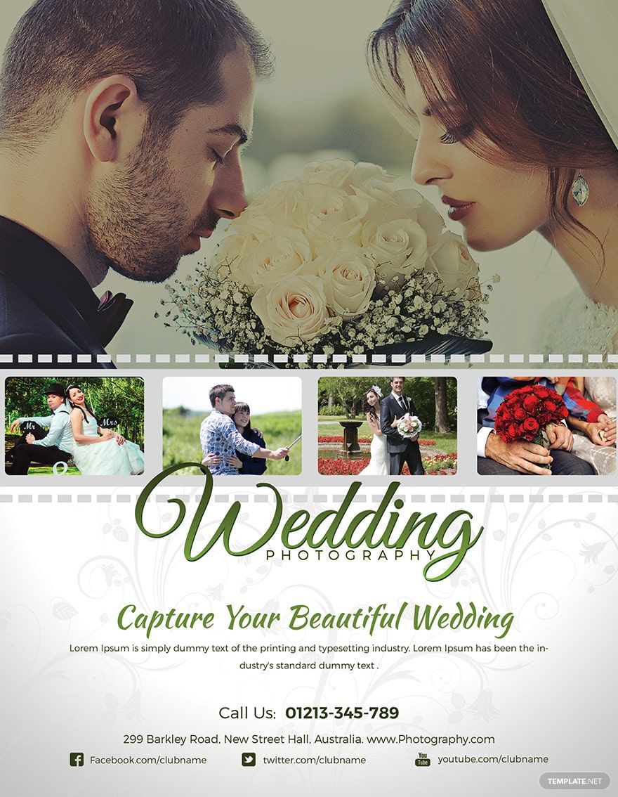 Wedding Photography Flyer Template in PSD, Word, Publisher, Google Docs - Download | Template.net Wedding Photography Flyer Template in PSD, Word, Publisher, Google Docs - Download | Template.net