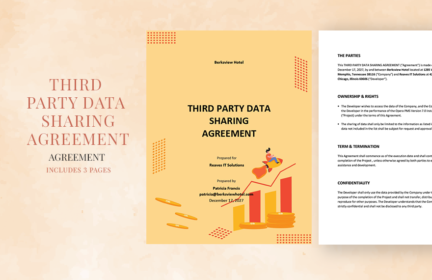 Third Party Data Sharing Agreement Template in Word, Google Docs, Pages - Download | Template.net Third Party Data Sharing Agreement Template in Word, Google Docs, Pages - Download | Template.net
