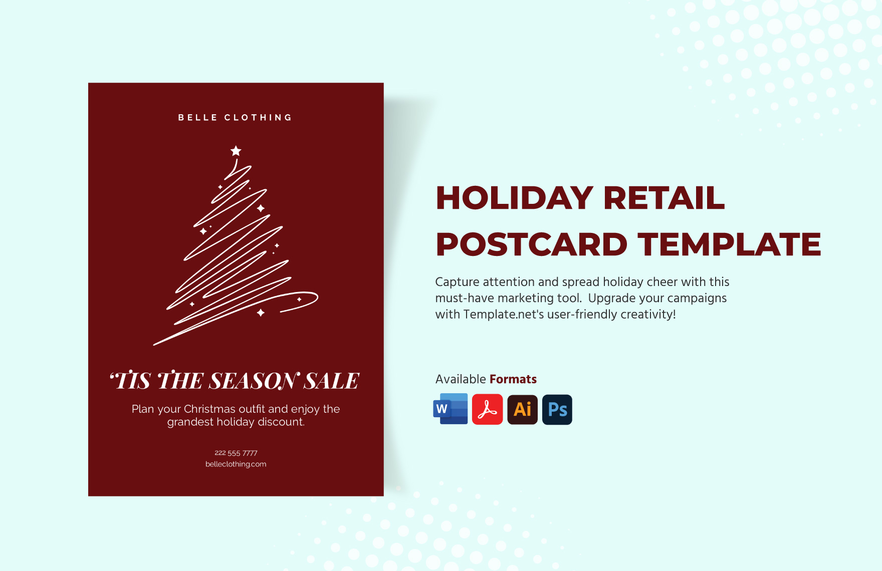 Holiday Retail Postcard Template in Word, Illustrator, PSD, PDF - Download | Template.net Holiday Retail Postcard Template in Word, Illustrator, PSD, PDF - Download | Template.net