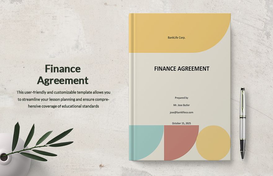 Finance Agreement Template in Word, PDF, Google Docs, Pages - Download | Template.net Finance Agreement Template in Word, PDF, Google Docs, Pages - Download | Template.net