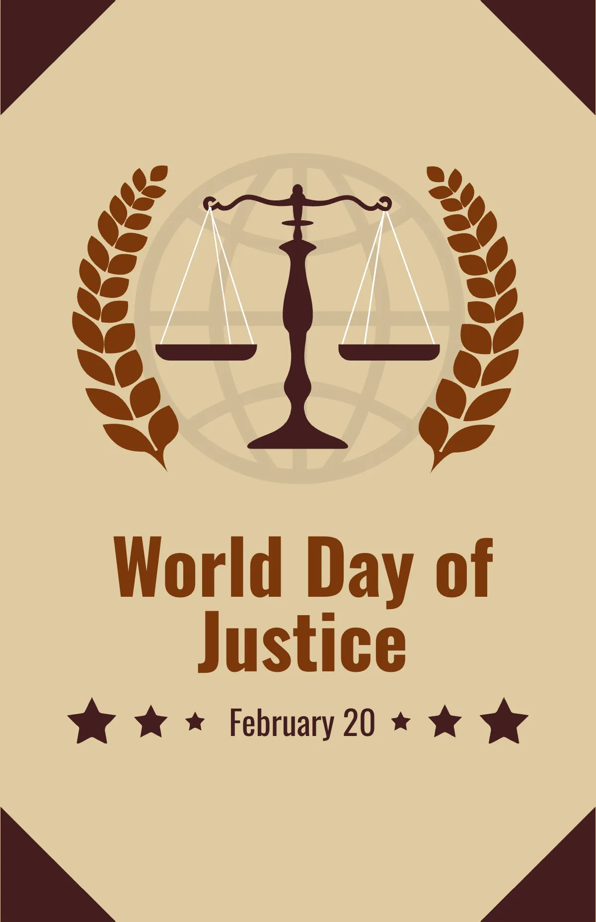 Free World Day Of Social Justice Poster Template to Edit Online Free World Day Of Social Justice Poster Template to Edit Online