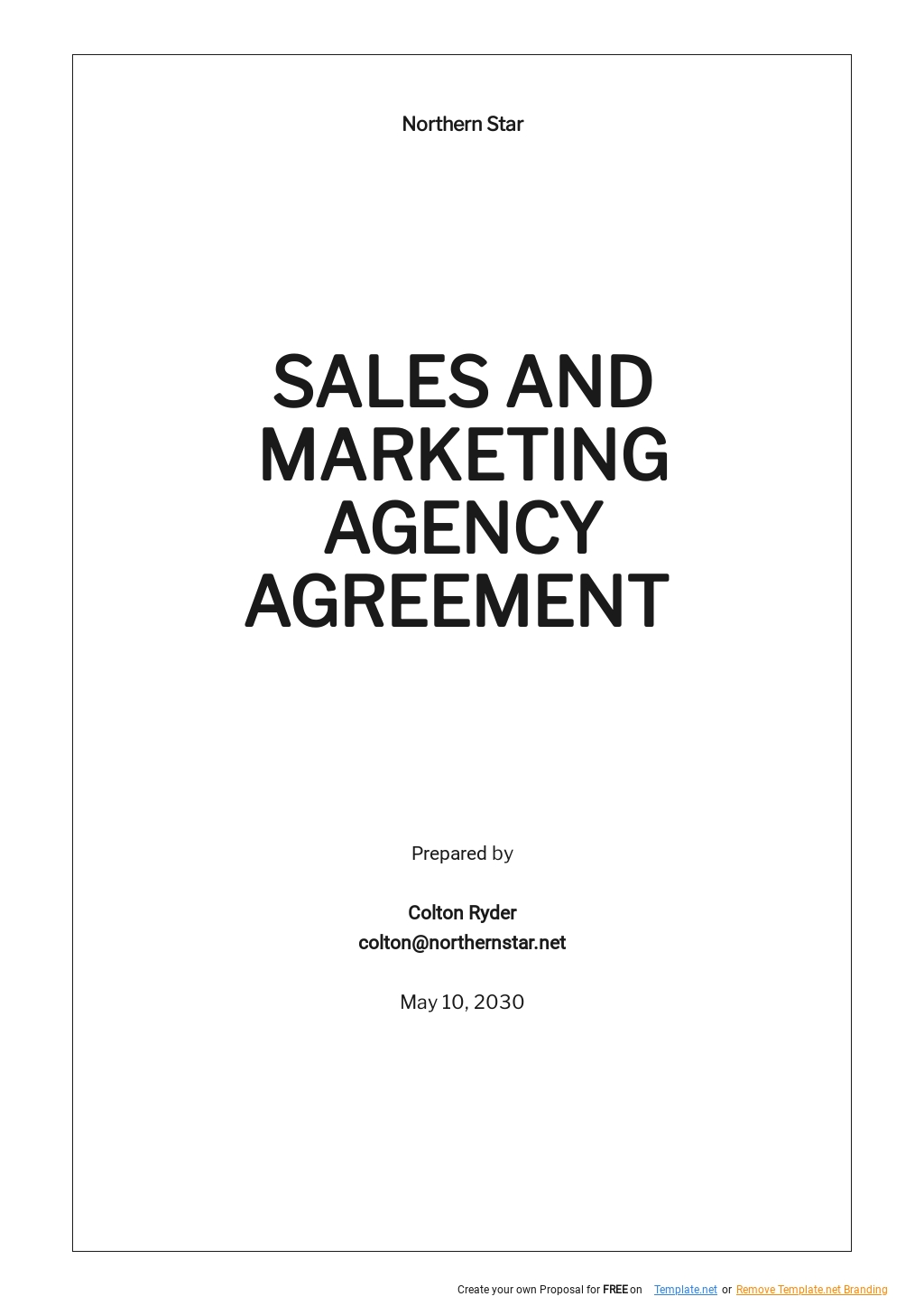 Sales and Marketing Agency Agreement Template in Word, Google Docs, Pages - Download | Template.net Sales and Marketing Agency Agreement Template in Word, Google Docs, Pages - Download | Template.net
