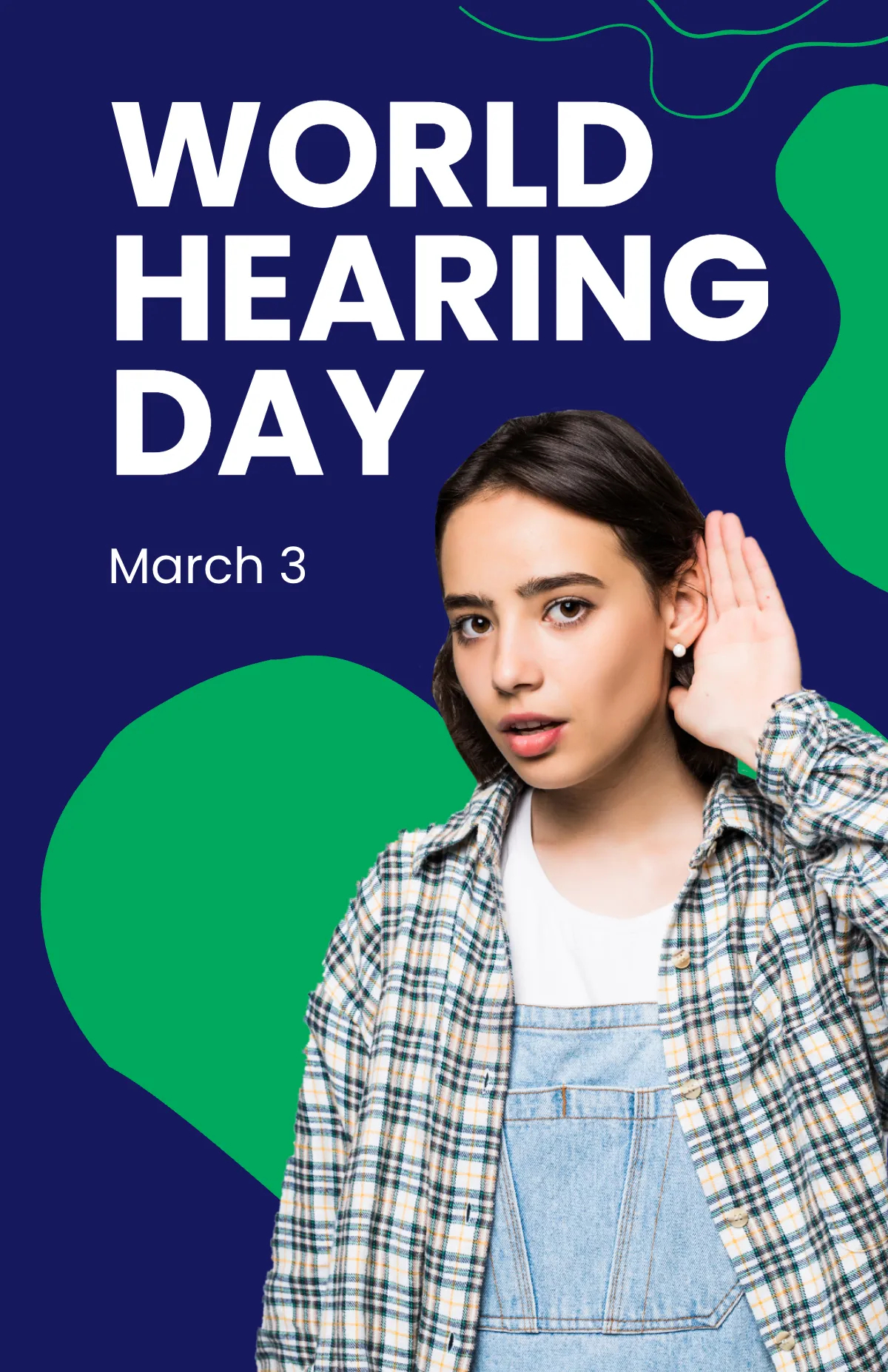 Free World Hearing Day Poster Template to Edit Online Free World Hearing Day Poster Template to Edit Online