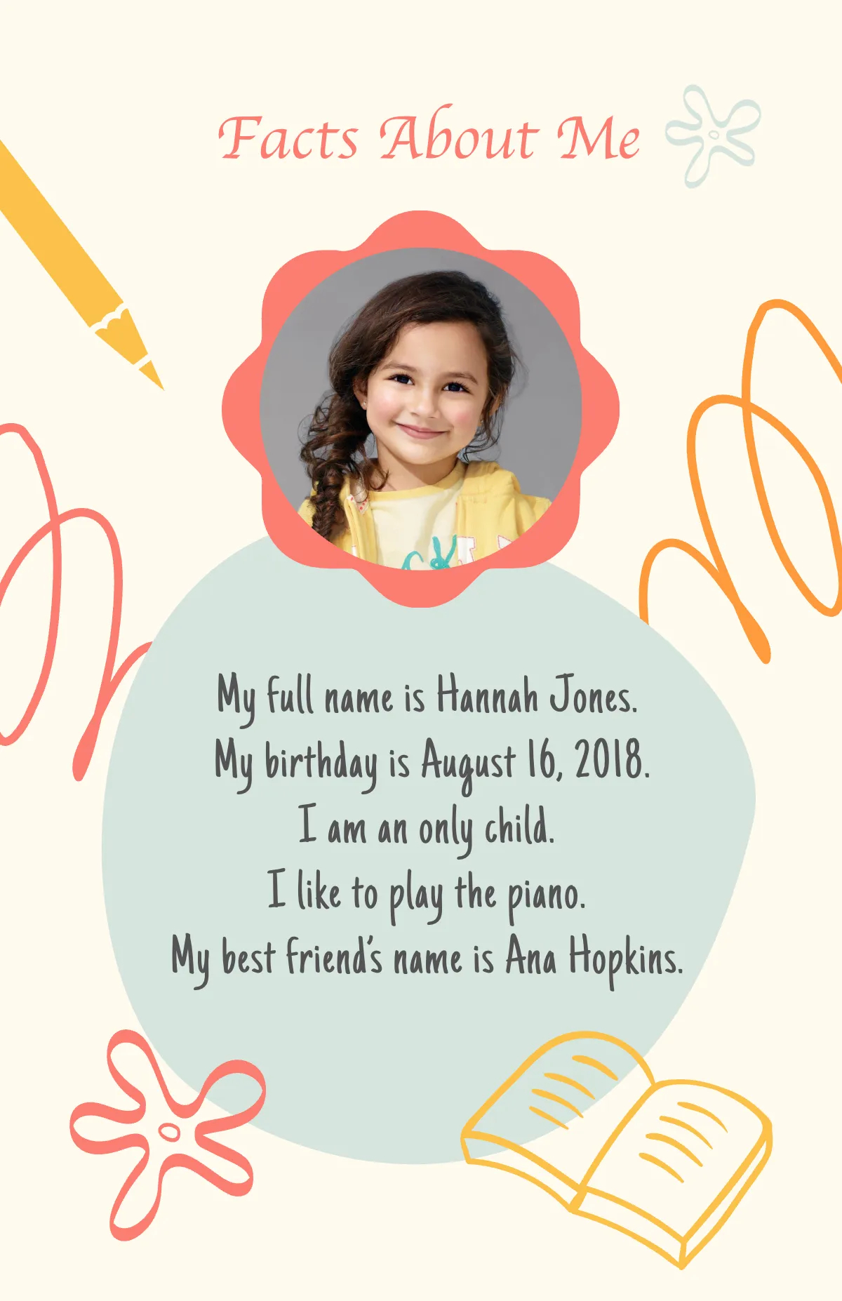 Free Back To School All About Me Poster Template to Edit Online Free Back To School All About Me Poster Template to Edit Online