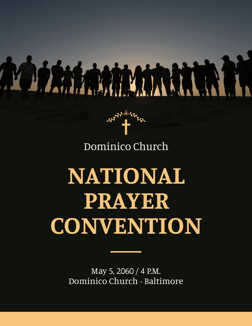 /National Prayer Convention Flyer Template in Word, Publisher, Google Docs - Download | Template.net /National Prayer Convention Flyer Template in Word, Publisher, Google Docs - Download | Template.net