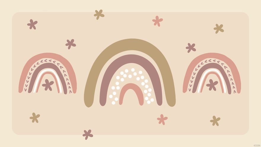 Boho Rainbow Background Boho Rainbow Background