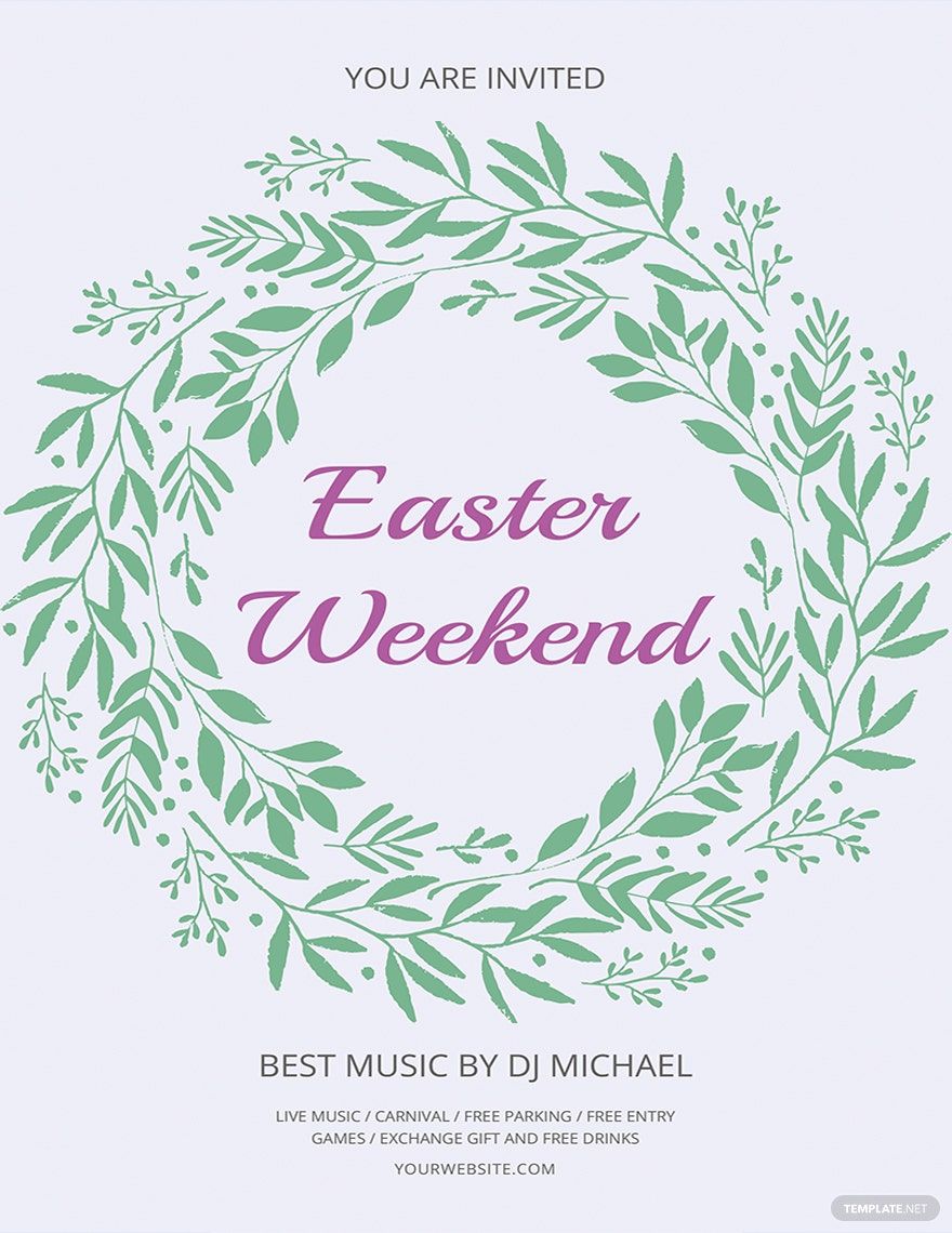 Easter Weekend Flyer Template Easter Weekend Flyer Template
