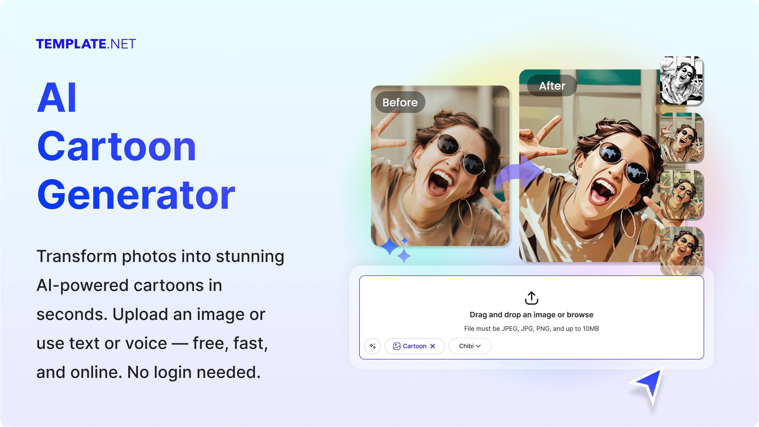 Free AI Cartoon Generator, Free AI Cartoon Maker Online