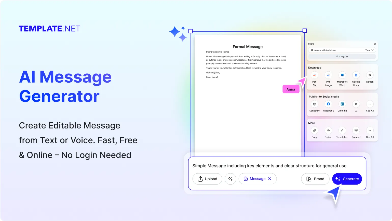 Free AI Message Generator, Free Text Message Maker Online [ No Signup ]
