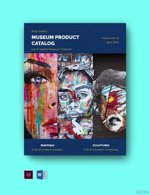Museum Products Catalog Template