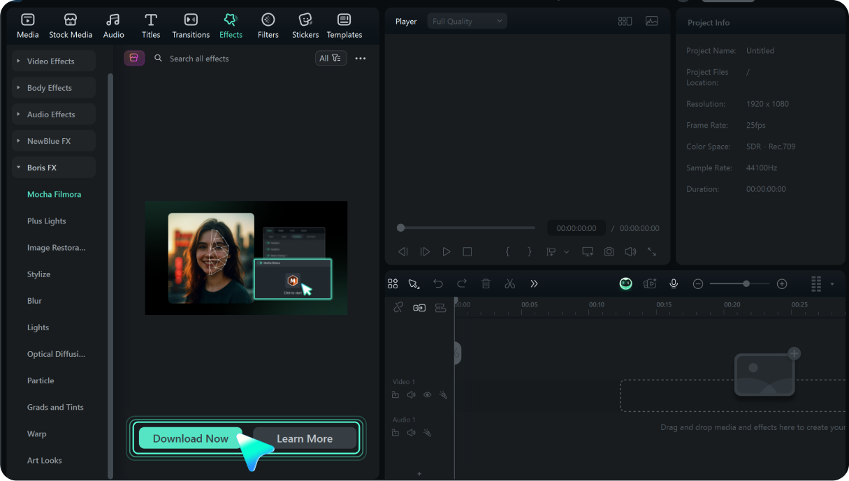 download mocha filmora plugin