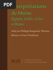 BORGEAUD, Philippe & RÖMER, Thomas & VOLOKHINE, Youri, Eds. (2009), Interprétations de Moïse. Égypte, Judée, Grèce Et Rome. JSRC 10, Ed. BRILL