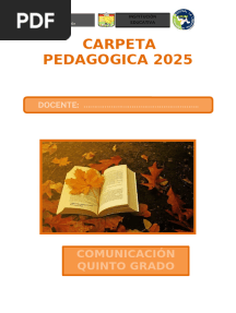 CARPETA PEDAGÓGICA-PROPUESTA-2025
