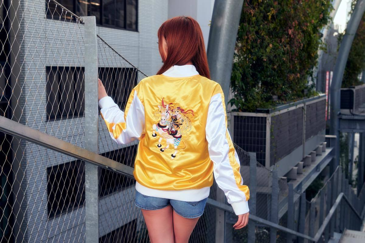 ジャパンカップ麺スカジャン黄枠:【黄金の稲妻】 甘恋黄昏withデレデレデンジャラトン 金の星出身／イラスト:sakiyamama