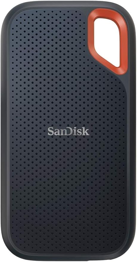 【Amazon.co.jp限定】 SanDisk SSD 外付け 2TB USB3.2Gen2 読出最大1050MB/秒 防滴防塵 SDSSDE61-2T00-GH25 エクストリーム ポータブル V2 Win Mac PS4/5 エコパッケージ 5年保証のサムネイル画像