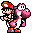 Pink Yoshi with Baby Mario