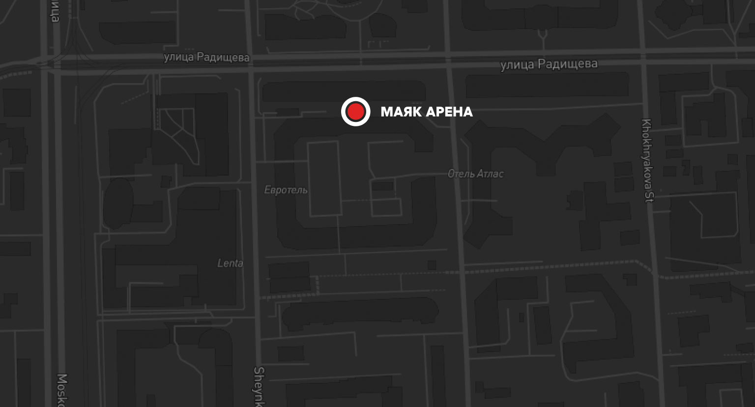 Mayak Arena Location Map