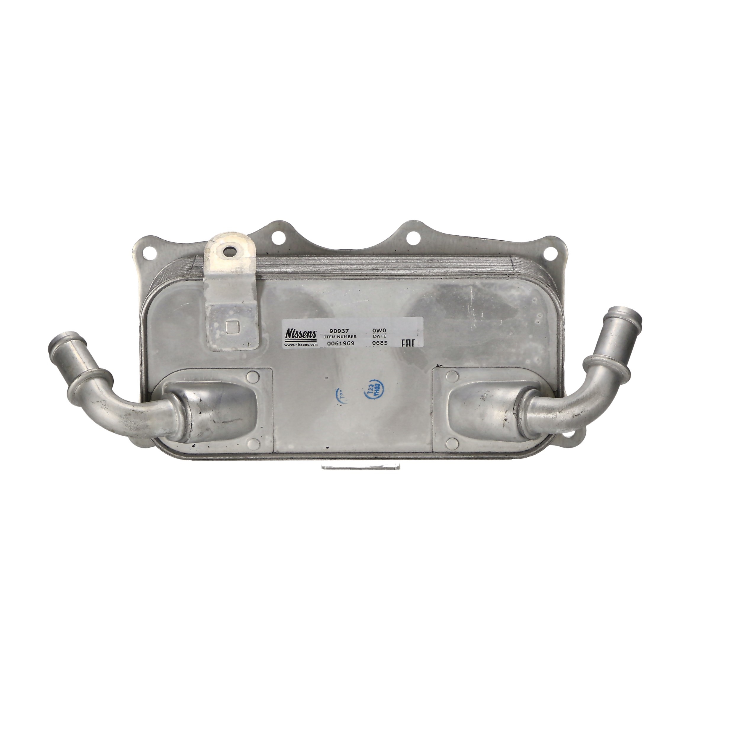 Купете 90937 NISSENS с водно охлаждане , без корпус маслен филтър, без уплътнения, без филтър Маслен радиатор, двигателно масло 90937 евтино