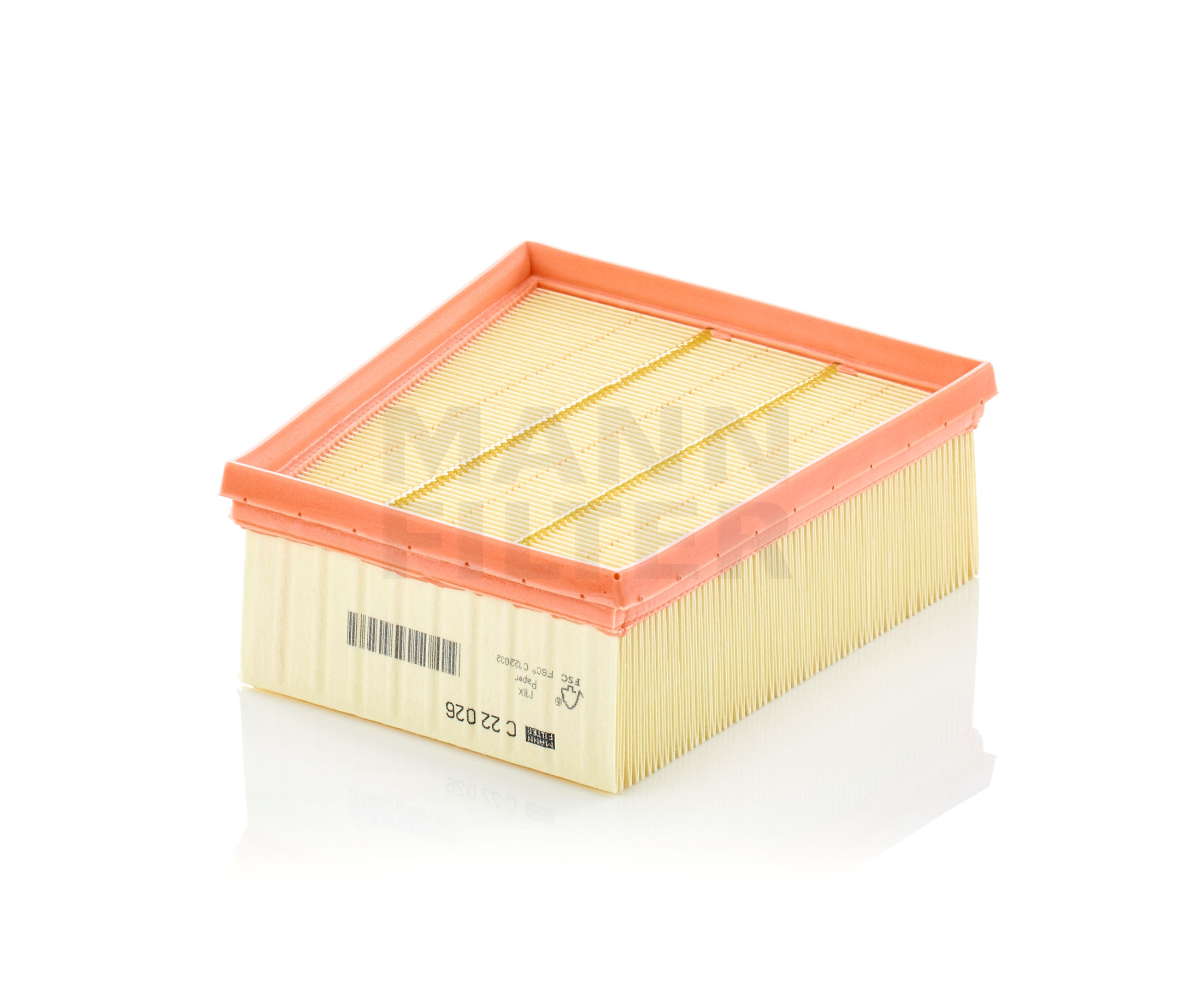 MANN-FILTER C 22 026 Luftfilter L: 220 mm, Filterinsats