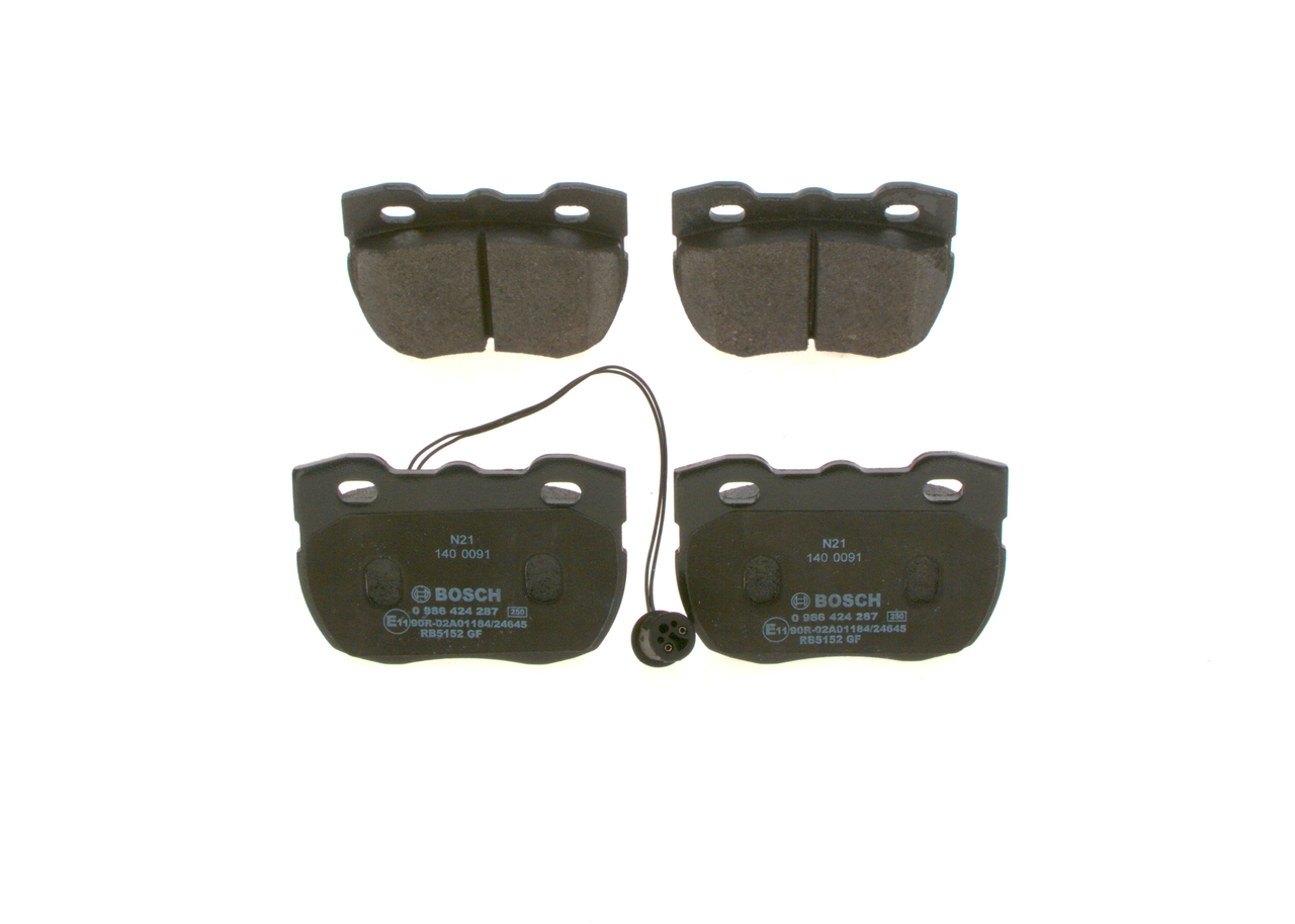 BOSCH 0 986 424 287 Brake pad set cheap in online store