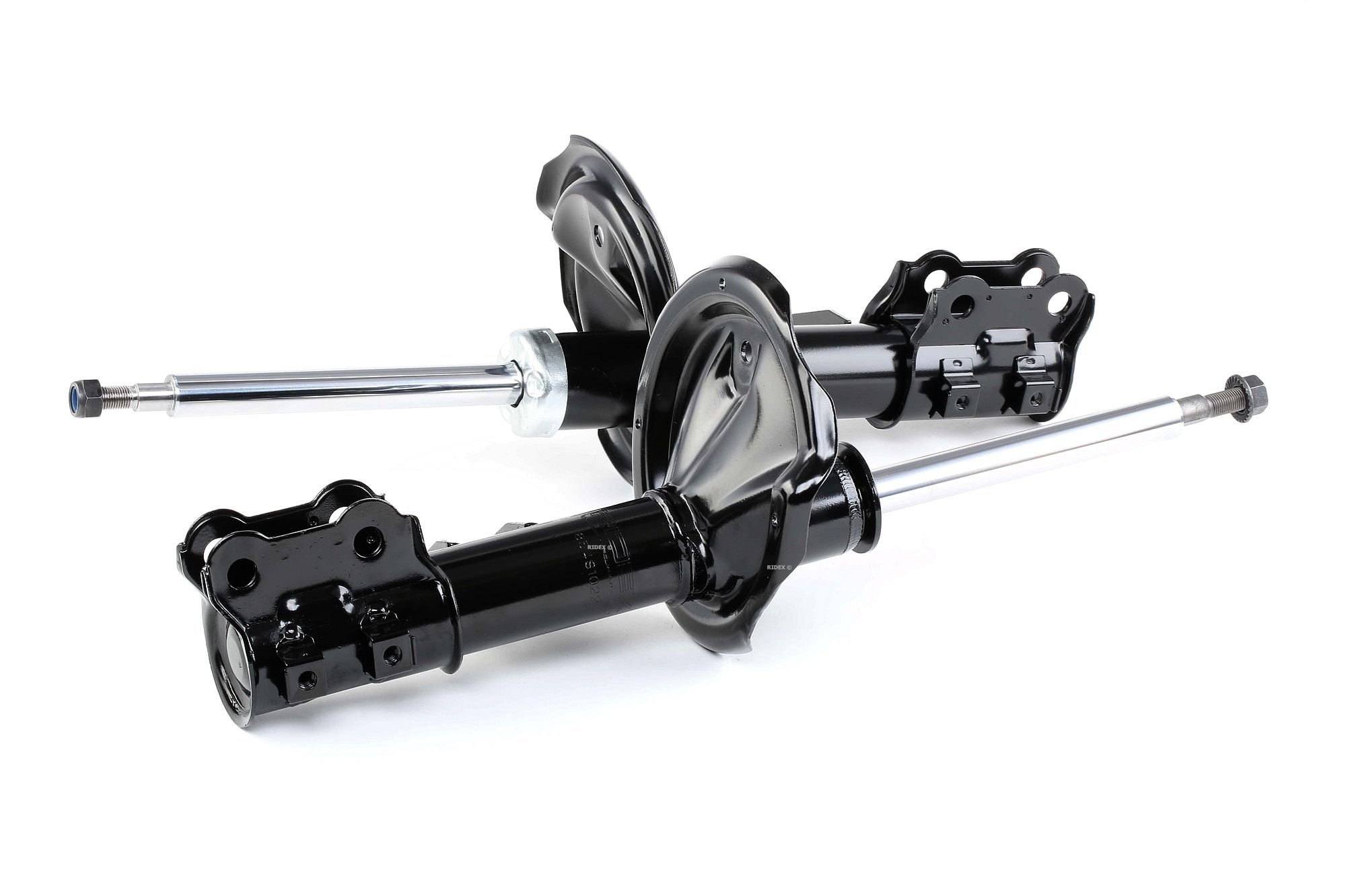 RIDEX 854S2034 Stoßdämpfer Vorderachse, Vorderachse rechts, Vorderachse links, Gasdruck, Ø: 48x22 mm, Zweirohr, Federbein