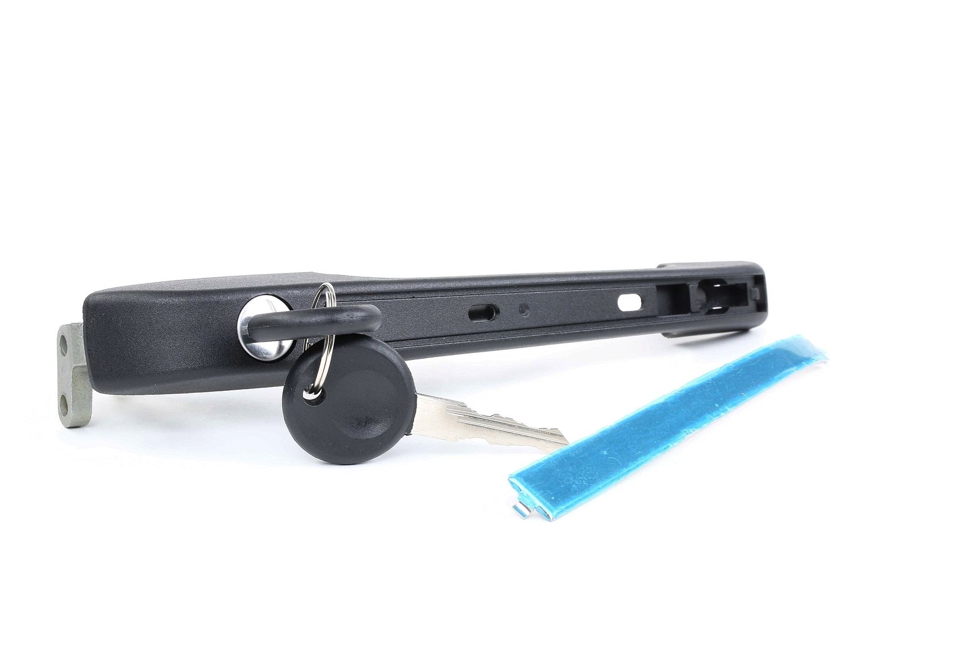 RIDEX 1373D0112 Door Handle Left Front, with lock barrel, with key, black