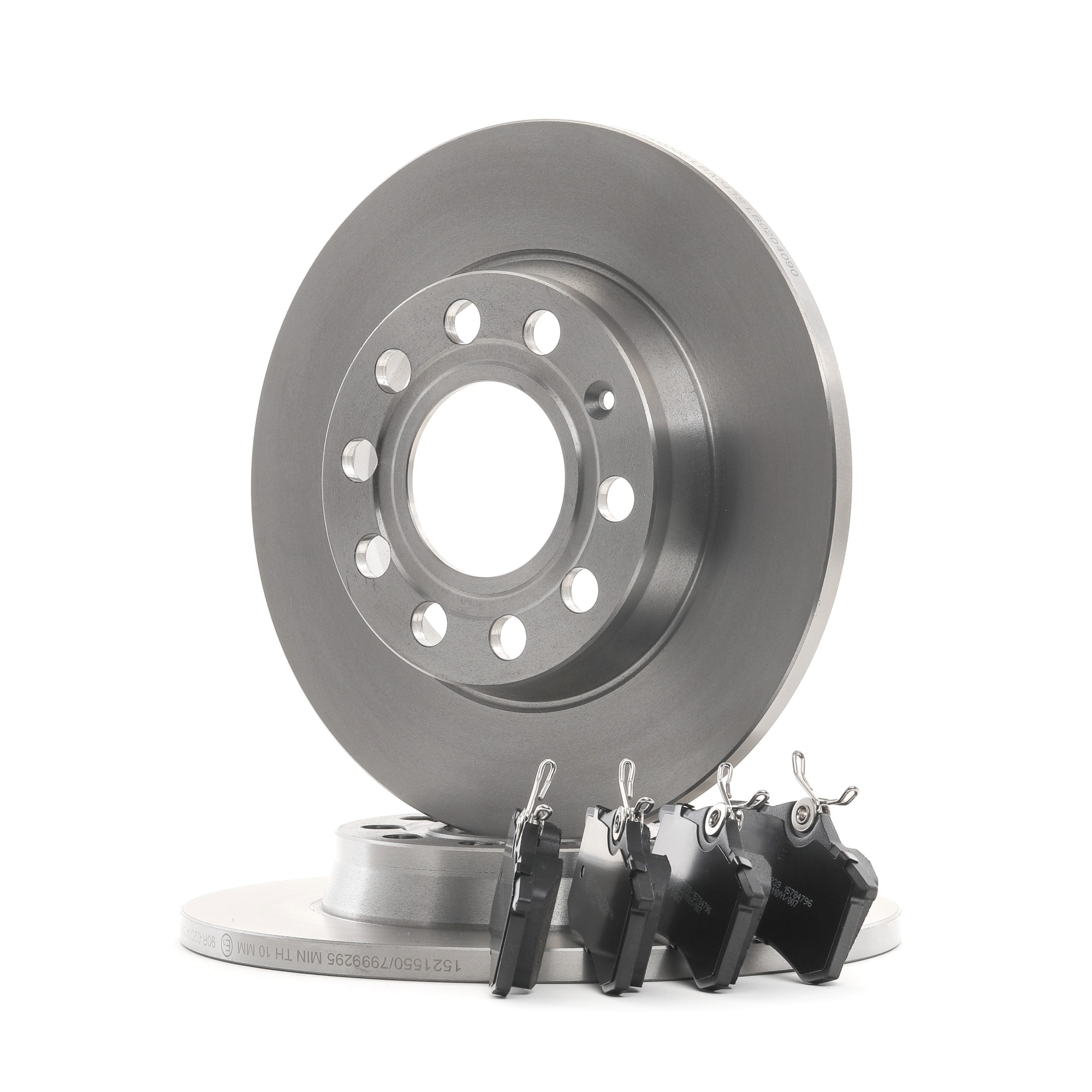 3405B0468 Brake discs and pads set RIDEX 8D0 698 451A MERCEDES-BENZ