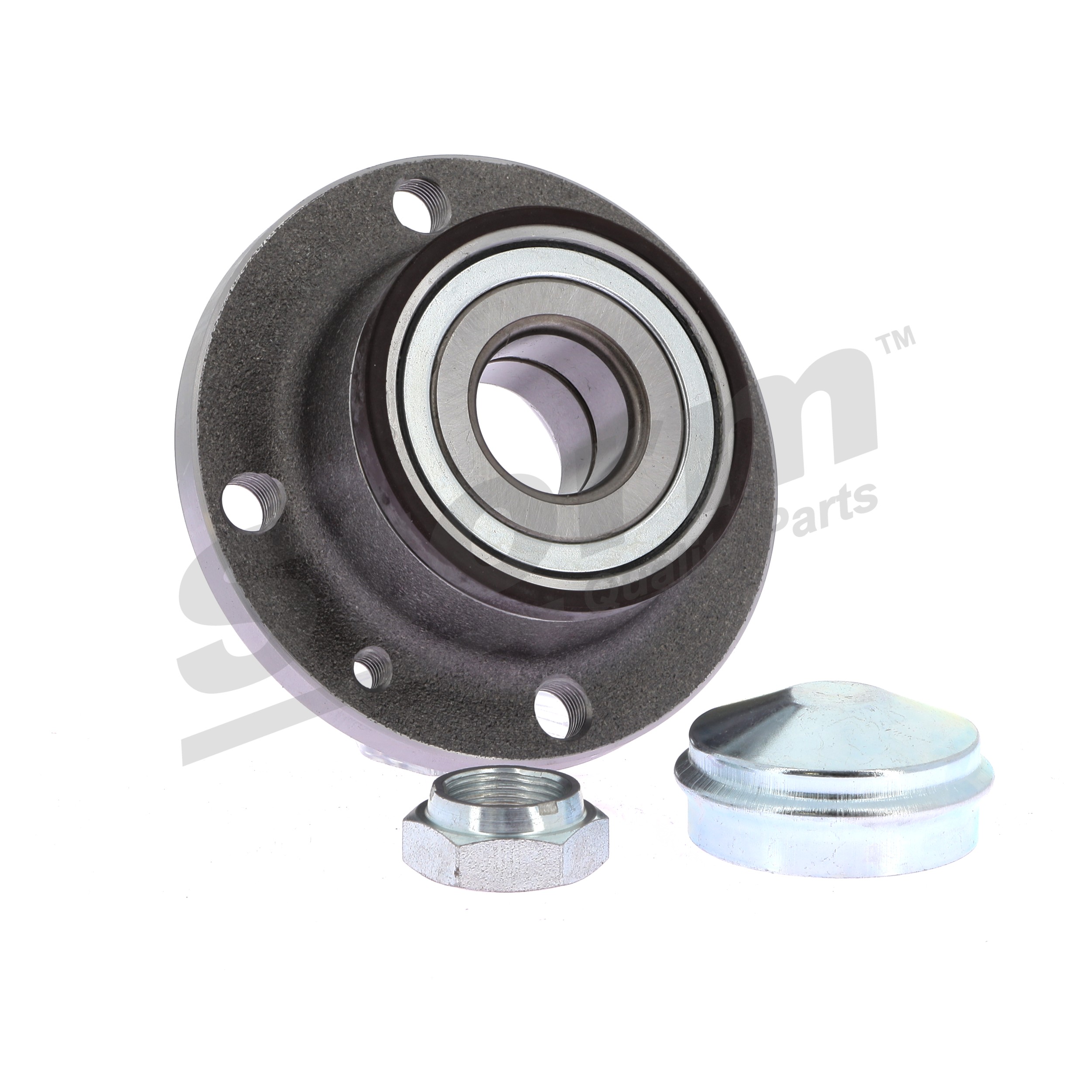 Wheel bearings STORM QUALITY PARTS Rear Axle, Wheel Bearing integrated into wheel hub, with integrated ABS sensor, 76 mm - 891879