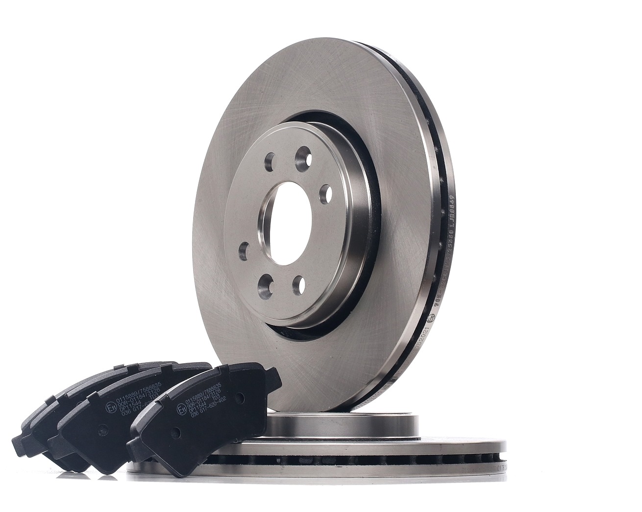 STARK SKBK-10990870 Brake discs and pads set Front Axle, Vented, not prepared for wear warning indicator